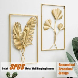 Listing 12 of 20 for Wall Hanging sculpture 3D Metal Art leaves Frames *Local Buy*
