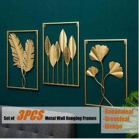 Listing 13 of 20 for Wall Hanging sculpture 3D Metal Art leaves Frames *Local Buy*