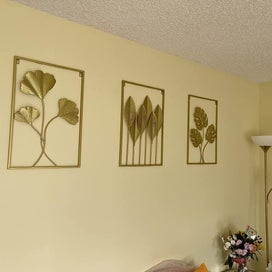 Listing 15 of 20 for Wall Hanging sculpture 3D Metal Art leaves Frames *Local Buy*