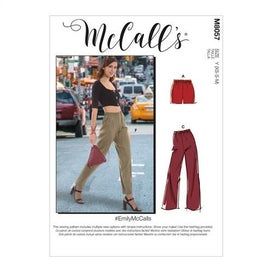 Listing 1 of 4 for McCalls Pattern 8057 #Emily - Misses' Elastic-Waist Shorts and Pants XS-S-M