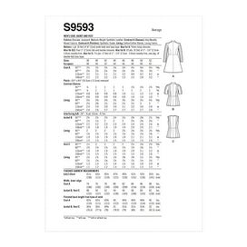 Listing 2 of 2 for Simplicity Pattern 9593 AA (38-40-42-44)