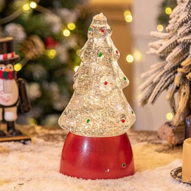 Listing 2 of 3 for Christmas Decorations Christmas Tree Crystal Ball Music Box Christmas Snow Musi