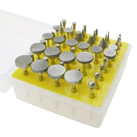 Listing 3 of 3 for Diamond Coated Grinder Head Lapidary Burr Drill For Dremel Rotary Tools Pack