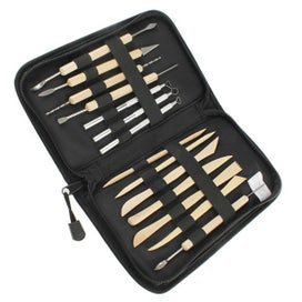 Listing 3 of 3 for Pack of 14 Wooden Metal Pottery Clay Sculpture Handled Hand Crafts Tools