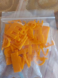 Listing 2 of 2 for CTMH-ORANGE Acrylic Titles, tiles Scrapbooking Card making