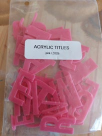 Listing 2 of 2 for CTMH-PINK Acrylic Titles, tiles Scrapbooking Card making