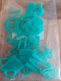 Listing 2 of 2 for CTMH-TEAL Acrylic Titles, tiles Scrapbooking Card making