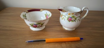 Listing 2 of 11 for Gorgeous Shelley 13395 Dubarry fine bone china sugar bowl and milk/creamer jug
