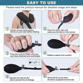 Listing 5 of 5 for Cervical Neck Traction Device, Neck Traction Device for Neck Pain Relief(Gray)