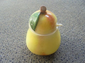 Listing 1 of 4 for Gorgeous vintage pear shaped mustard pot - made in Japan