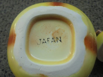 Listing 4 of 4 for Gorgeous vintage pear shaped mustard pot - made in Japan
