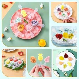 Listing 5 of 5 for Ice Cream Mold Popsicle Silicone 6-hole Popsicle Mold Bpa Free For Children An