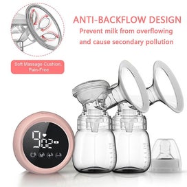 Listing 5 of 5 for Double Electric Breast Pump Breast Feeding Pain Free Stepless Knob Led Hd Disp