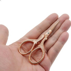 Listing 3 of 4 for Mini Rose Gold Scissors Small Fabric Scissors Stainless Steel Embroidery Sciss