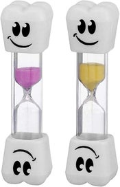 Listing 2 of 3 for Kids Toothbrush Timer ~ 2 Minute Smiley Sand Timer For Brushing Children's Tee