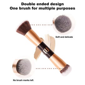 Listing 3 of 5 for Double-headed Makeup Brush Made Of Bionic Fiber Hair Comfortable To Use And Po
