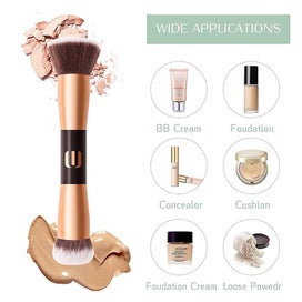 Listing 4 of 5 for Double-headed Makeup Brush Made Of Bionic Fiber Hair Comfortable To Use And Po