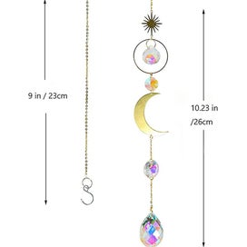 Listing 2 of 5 for 6-piece Colorful Crystal Sun Catcher Hanging Decorations With Chain Pendant