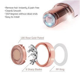 Listing 2 of 5 for 6pcs Facial Hair Remover Replacement Heads Compatible With Finishing Touch Fla