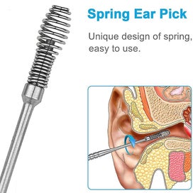 Listing 2 of 4 for Set Ear Cleaning Set Ear Care Tool Portable Excellent Workmanship Stainless St