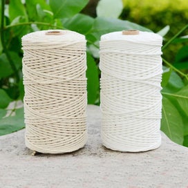 Listing 3 of 4 for Cotton Cord 3mm Handmade White Braided Cords Knitted Rope String For
