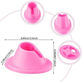 Listing 2 of 5 for 8 Pcs Soft Rubber Nail Polish Bottle Holder Anti-spill Bottle Stand Manicure D
