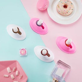 Listing 3 of 5 for 8 Pcs Soft Rubber Nail Polish Bottle Holder Anti-spill Bottle Stand Manicure D