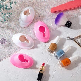 Listing 4 of 5 for 8 Pcs Soft Rubber Nail Polish Bottle Holder Anti-spill Bottle Stand Manicure D