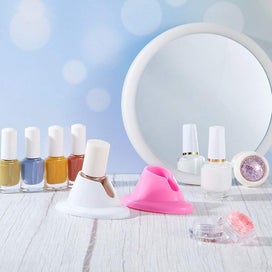 Listing 5 of 5 for 8 Pcs Soft Rubber Nail Polish Bottle Holder Anti-spill Bottle Stand Manicure D