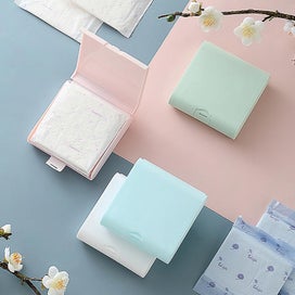 Listing 5 of 5 for Portable Disposable Mask Storage Box Dust-proof Square Home Moisture-proof Sea