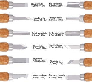 Listing 2 of 5 for 12-piece Wood Carving Tools Set Sk2 Carbon Steel Wood Chisels With Sharpening