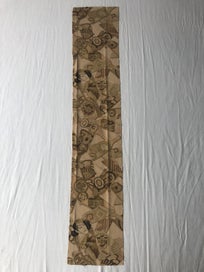 Listing 3 of 16 for Vintage Japanese Old Kimono Panel Printed Silk Fabric Piece