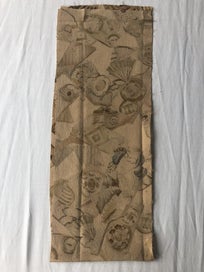 Listing 7 of 16 for Vintage Japanese Old Kimono Panel Printed Silk Fabric Piece