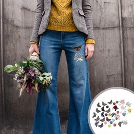 Listing 3 of 3 for 36 Pcs Jackery Accessories Embroidery Flower Applique Sunflower Patches Iron E
