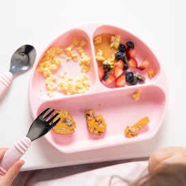 Listing 3 of 4 for Silicone Grip Dish Non-slip Suction Plate For Babies And Toddlers Bpa Free Mic