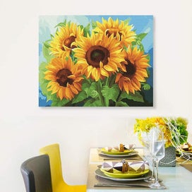 Listing 2 of 4 for 5d Diamond Painting Kit Sunflower Jewelry Decoration For Adults And Kids