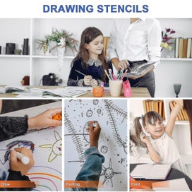 Listing 2 of 4 for 16pcs Mandala Shaped Stencils Reusable Craft Drawing Templates Diy Painting St