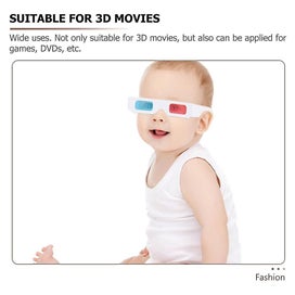Listing 3 of 4 for 10 Pcs 3d Style Glasses 3d Movie Glasses 3d Viewing Glasses Red And Blue 3d Gl