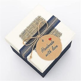 Listing 3 of 5 for 100pcs Kraft Paper Gift Tags 3cm "hand Made With Love" Round Paper Tags Hangin