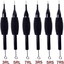 Listing 2 of 5 for 10 Pcs set Tattoo Needles With Grip Sleeve Tube 10 Models 3rl 5rl 7rl 3rs 5rs