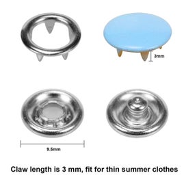 Listing 3 of 3 for Snap Fasteners Snap Fastener Set With Pliers 200 Sets Snap Fasteners Metal 10