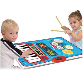 Listing 2 of 2 for 2 In 1 Electric Musical Mat Toys Set Toddler Baby Piano & Drum Playmat Educati