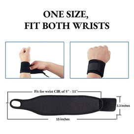 Listing 2 of 5 for 2 Pack Adjustable Sport Wrist Bracewrist Strap Hand Support Carpal Tunnel Brace