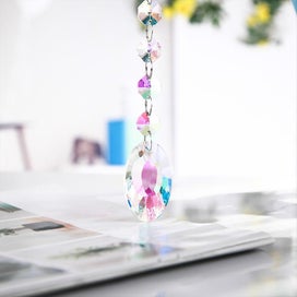 Listing 3 of 5 for 7 Pieces Sun Catcher Crystals Colorful Hanging Prism Suncatcher Window Ornament