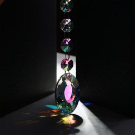Listing 5 of 5 for 7 Pieces Sun Catcher Crystals Colorful Hanging Prism Suncatcher Window Ornament