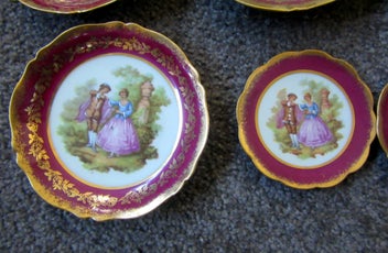 Listing 4 of 7 for 9 x Limoges Fragonard wee plates - all sizes