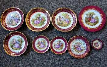 Listing 1 of 7 for 9 x Limoges Fragonard wee plates - all sizes