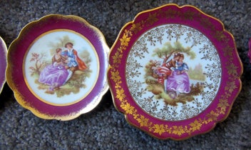 Listing 3 of 7 for 9 x Limoges Fragonard wee plates - all sizes