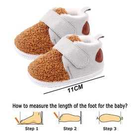 Listing 2 of 5 for Winter Velvet Thickened Baby Cotton Shoes Cartoon Warm Shoes