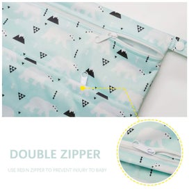 Listing 3 of 5 for Waterproof Reusable Diaper Organizer Baby Cloth Diaper Wet Dry Bags